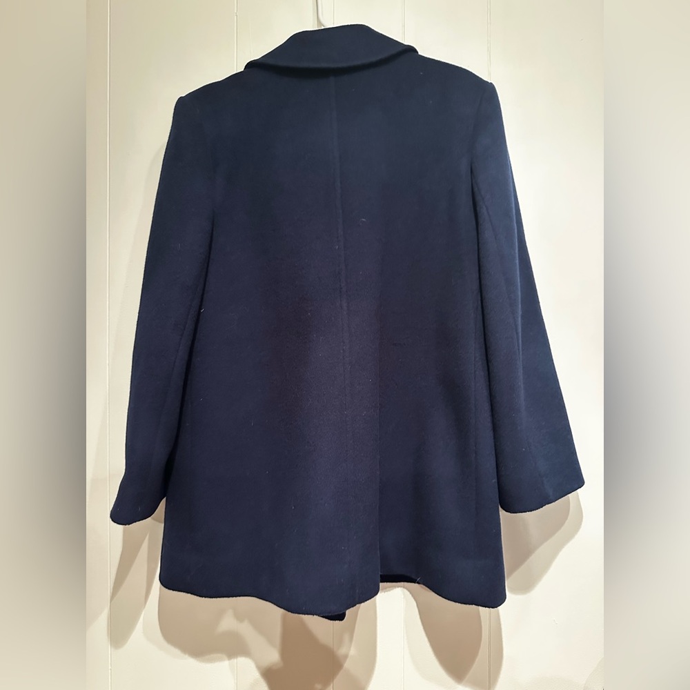 Pendleton Virgin Wool Navy Peacoat Vintage USA Double Breasted Coat M - Picture 10 of 11